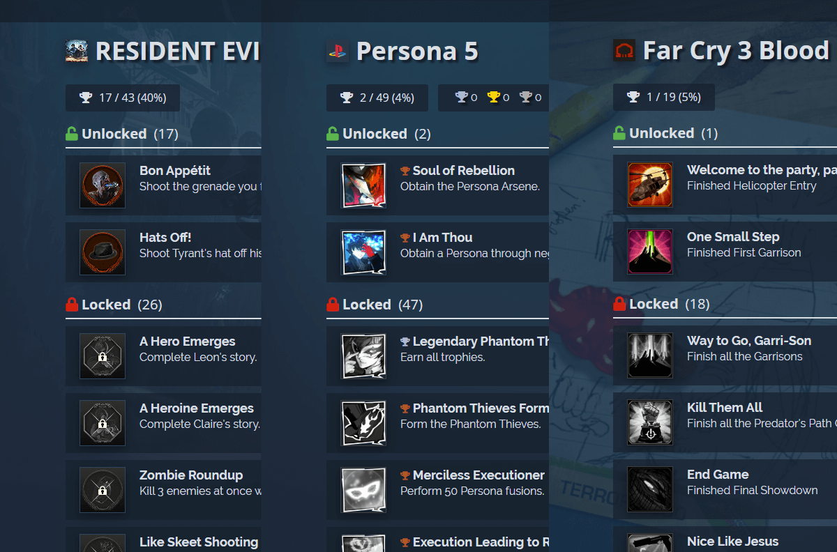 view all steam achievements